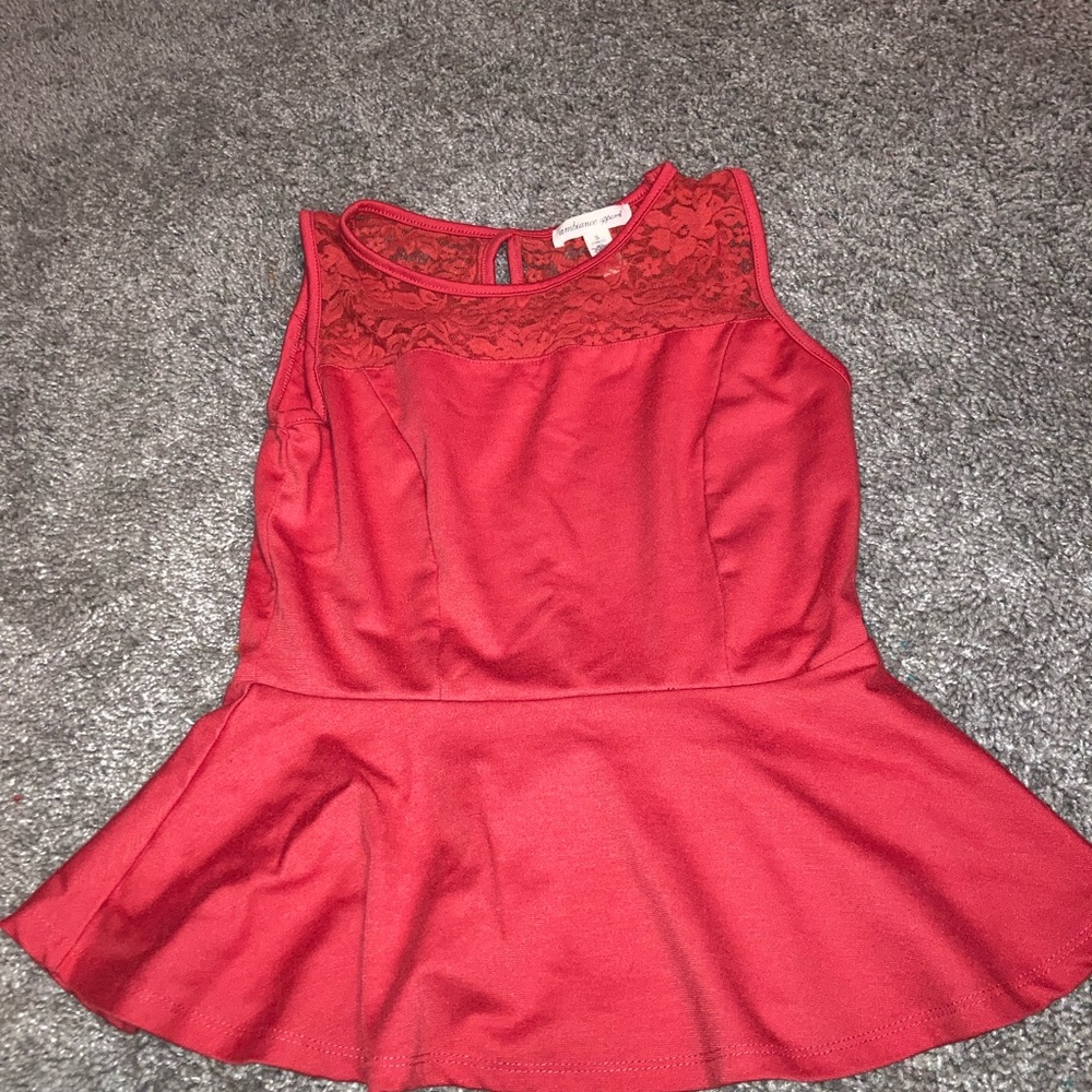 Red Charlotte Russe top